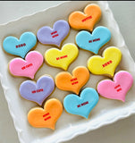 Conversation Heart Cookies