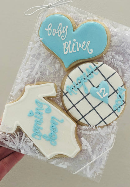 Baby Announcement Cookie Box!