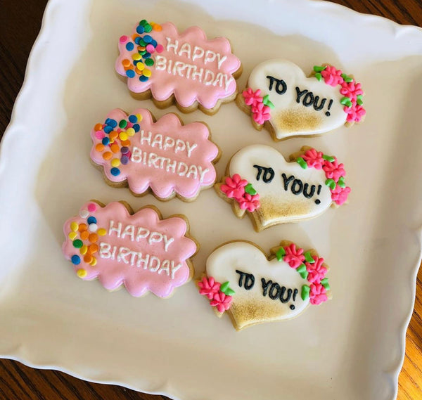 Happy Birthday Cookies: Set of 6