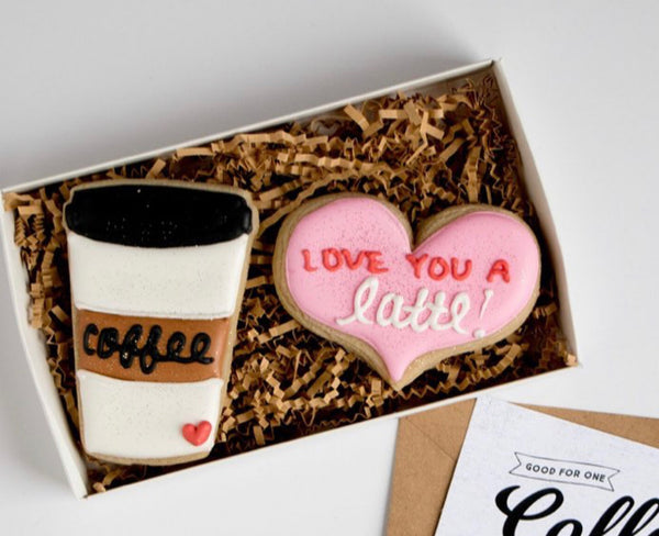 I love you LATTE - cookie box