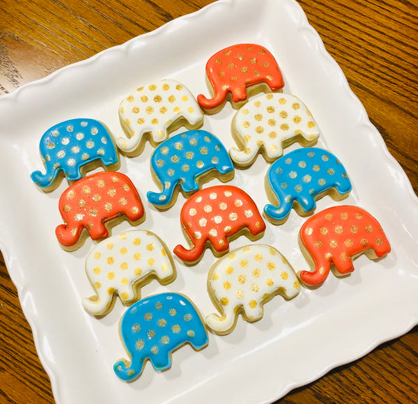 Small Sized Elephant Cookies!