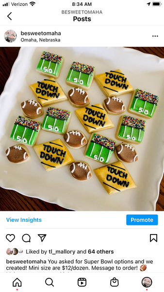 Mini Football Cookies!